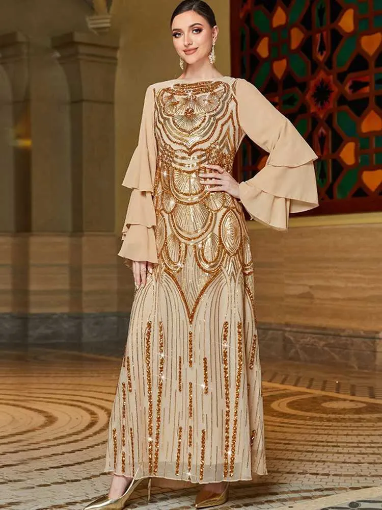 Gold Sequin Dress Muslimah Glam And Glitter Dress Muslimah TikTok Shop Gold Sequin Dress Muslimah Glam And Glitter Dress Muslimah TikTok Shop