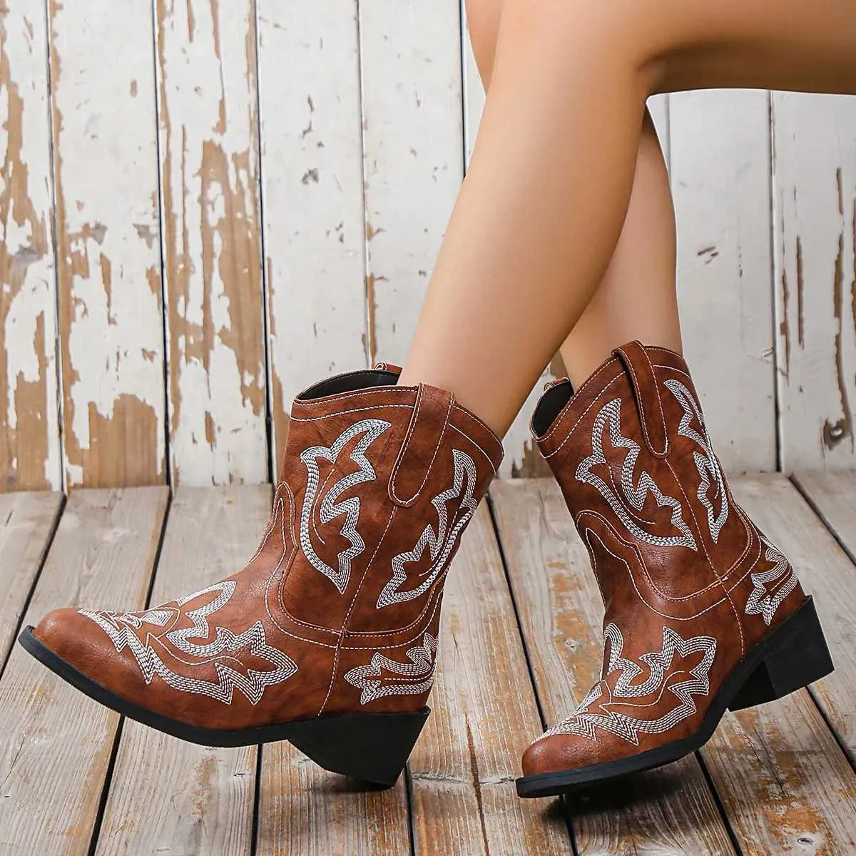 Vintage chunky boots online