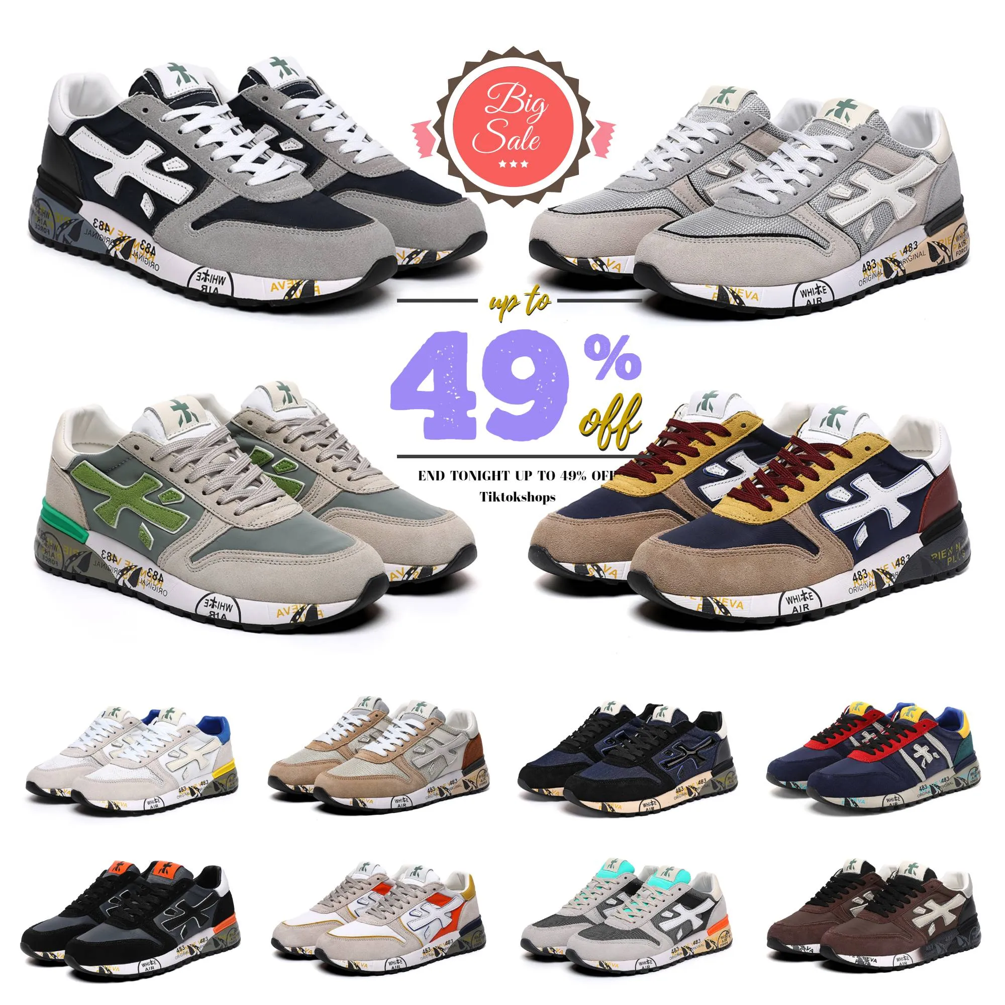 Italia Mens Premiatas Scarpe Sneaker Vintage Allaperto Che Gestisce Scarpe Casual Da 19 18 DHgate
