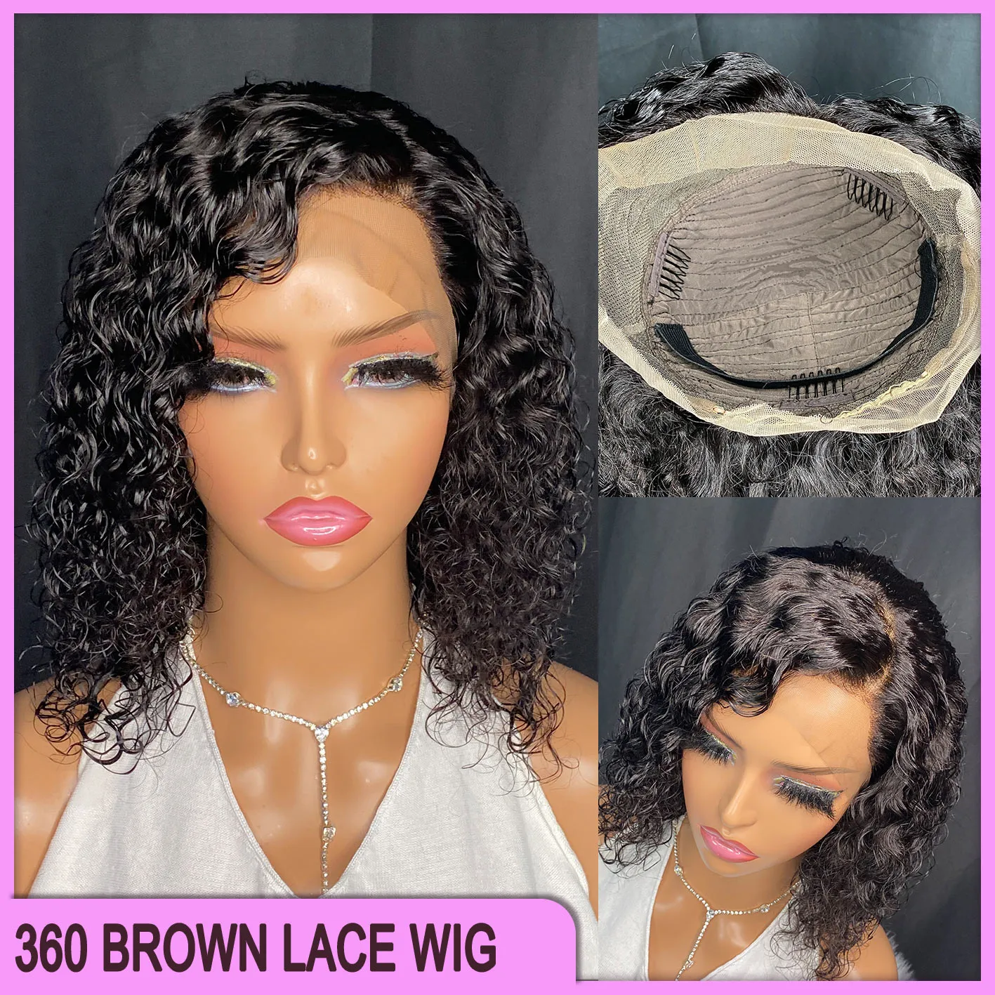 100 indian human hair lace front wig sales