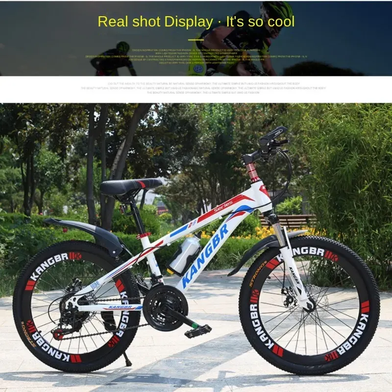 DHgate Mens and Womens Mountain Bike 20 22 24 26 inch Aluminum Frame Double Disc Brakes Perfect for City and Trail Rides Sports Outdoors