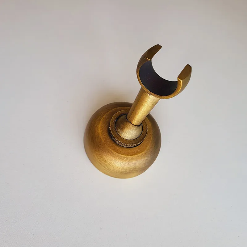 Solid Brass Made Antique Brass Wall Mounted Hand Shower Holder Hook Pedestal Bracket In Wall Shower Accessories Bathroom Fitting