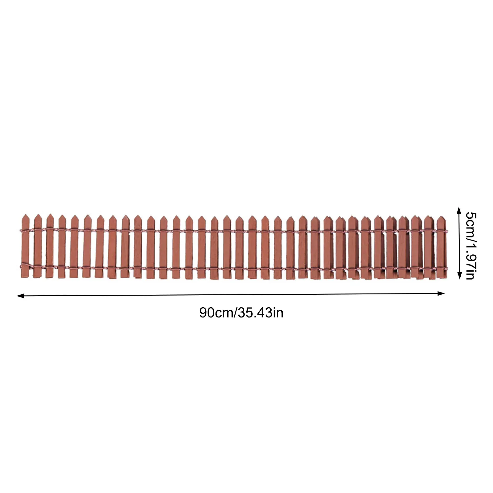 Mini Clôture de Jardin 3 Pièces Bordure Jardin Bois Clôtures de Jardin Miniatures Mini Cloture Bois Clôture Miniature Flexible - Jardin