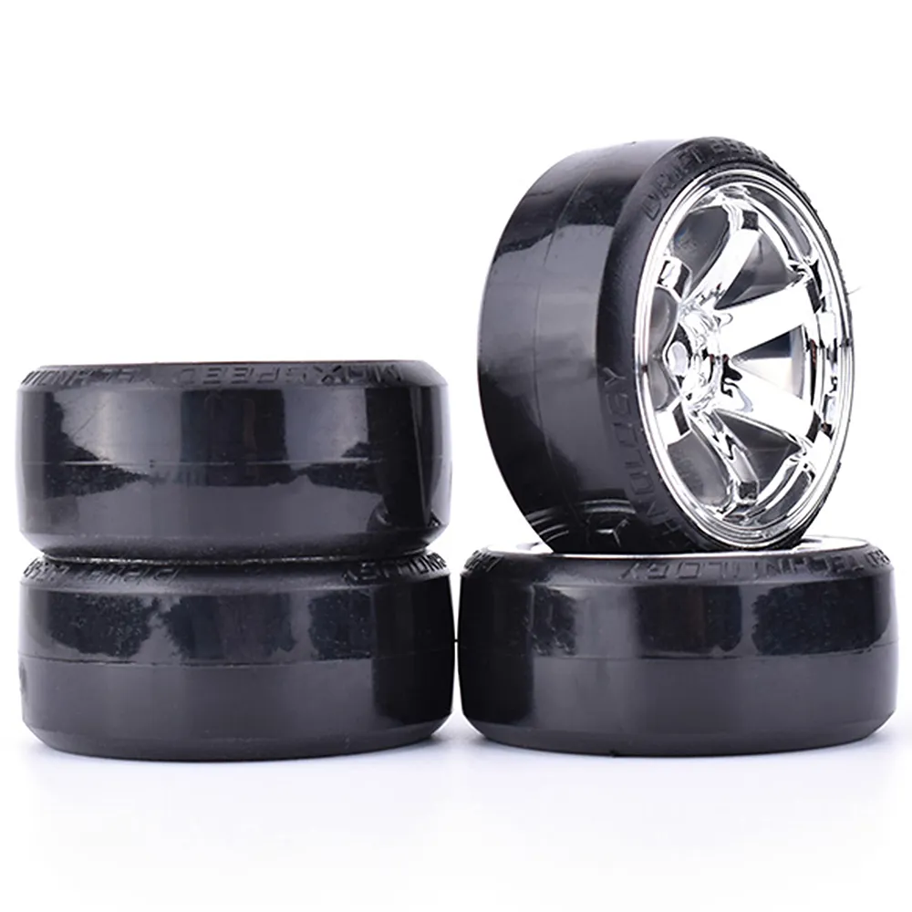 Hard Pattern wheel and tyre sets for 1:10 Traxxas D4 HSP HPI
