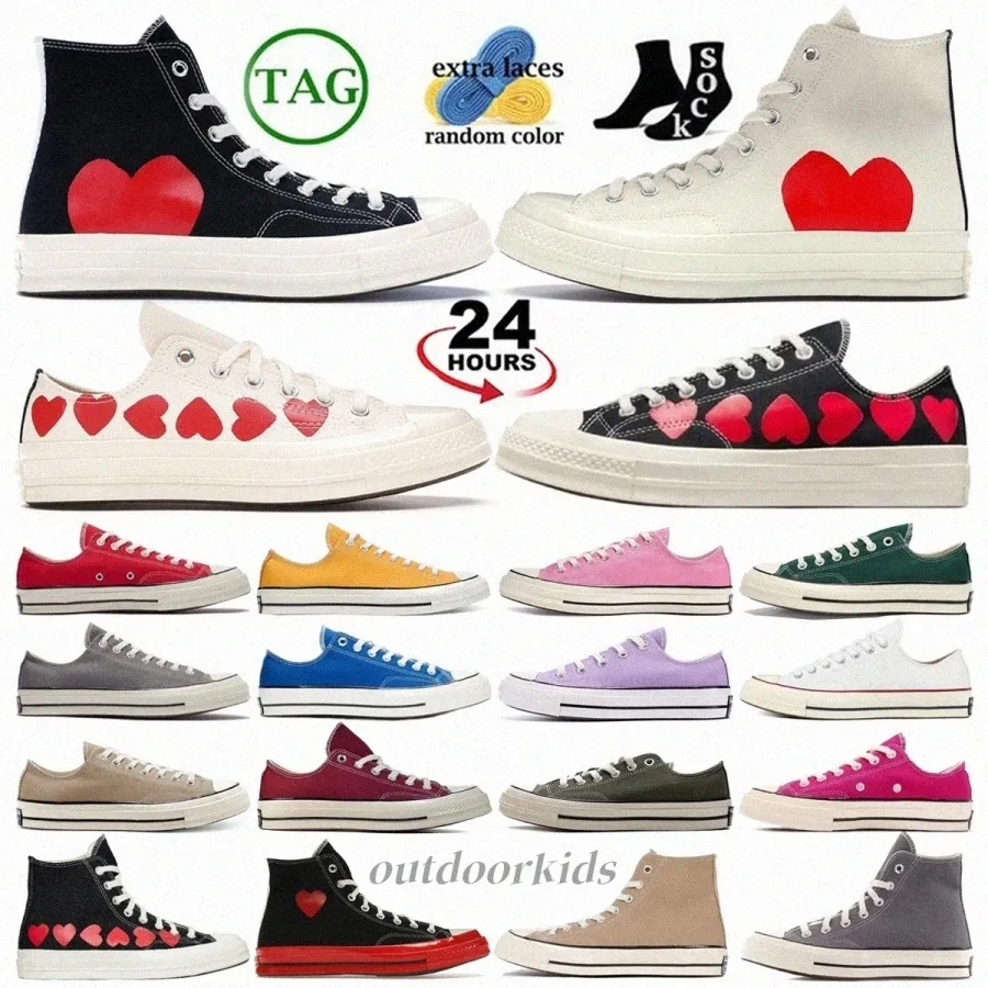 Sneakers Schuhe Sneaker Schuh Canvas Big Eyes Chuck Hearts Schwarz weiße Multi-Herz-Milch Rote mittelsohle graue blaue Quarz Männer Männer Womens Womenca1#