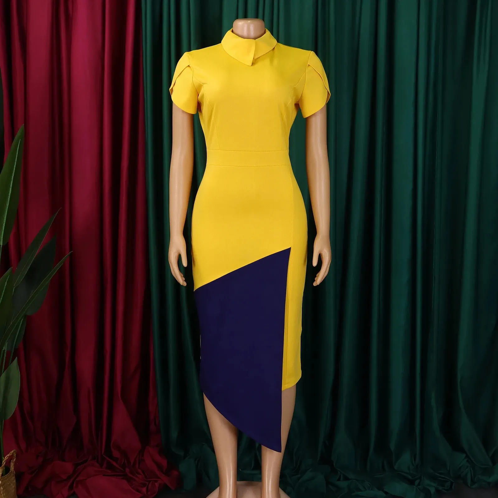slim fit dress slacks Fitted Waist Mini Dress – Affordable Chic
