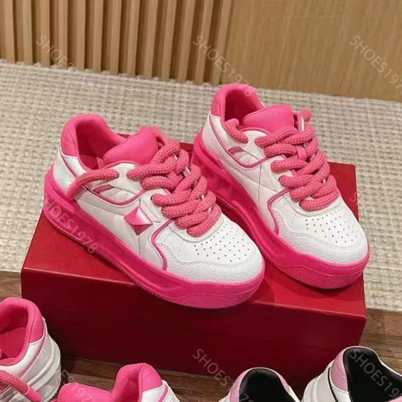 Designer Shoes Rhinestone Men Women Unisex Couple Running Shoe Color Blocking Printing Platform Trainers Sneakers For One Sale Top Quality Leather Shoe 35 45 From 53 13 DHgate