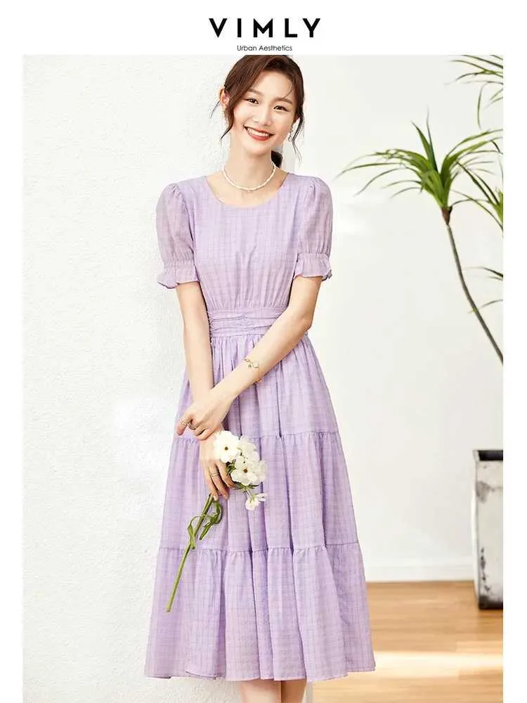 Basic Casual Purple Lace Midi Dress for Women Summer 2024 with Pullover  Closure and Short Flutter Sleeves from Dhgate Basic & Casual Dresses -  price 34.2