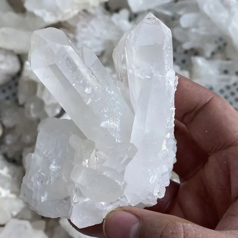 Cristales De Cuarzo Natural: Espécimen De Mineral De Cuarzo Transparente De  Clúster Blanco Para Curar El Hogar Adornos Minerales De 12,93 € | DHgate, image size:1000x1000