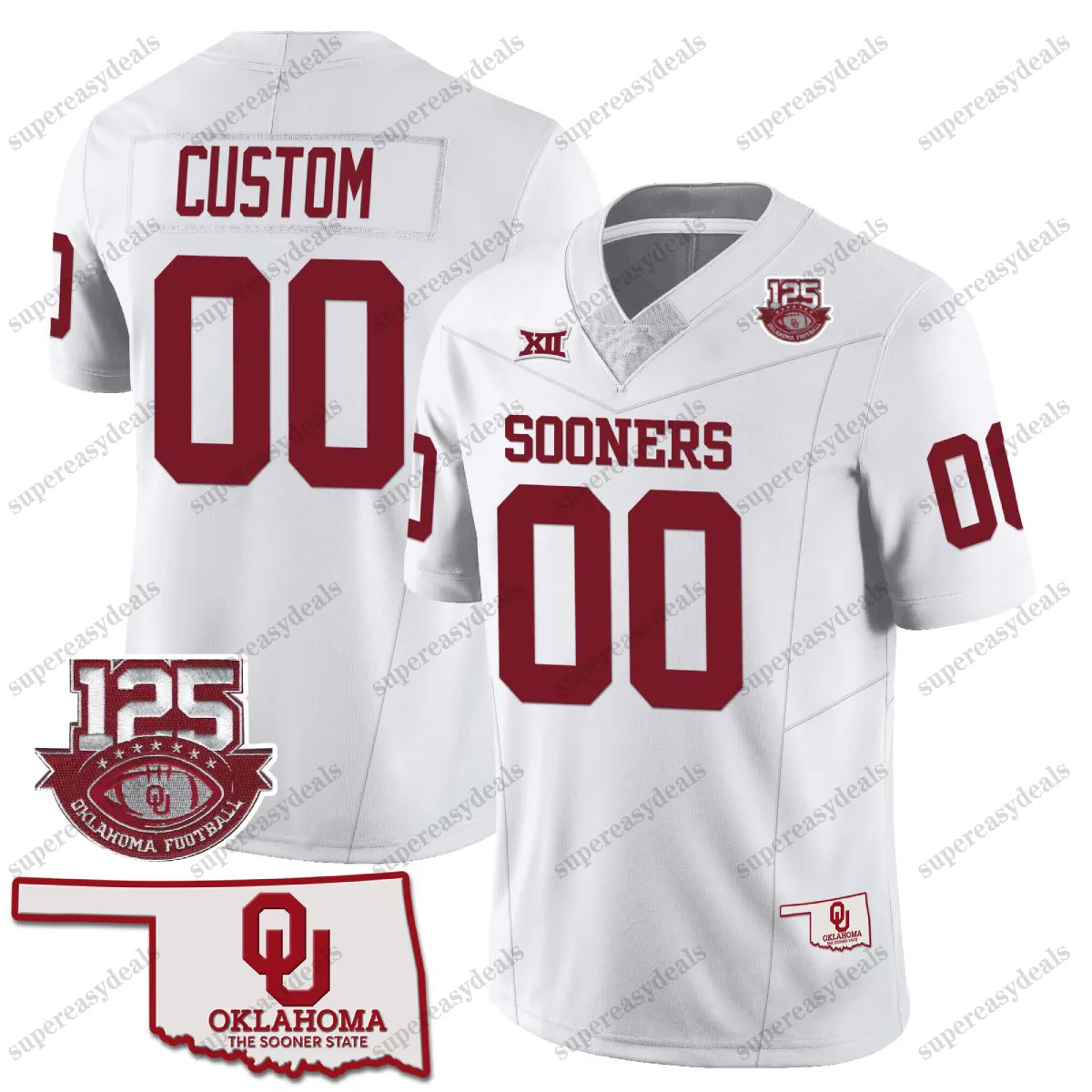 Oklahoma sooners custom football jersey new arrivals