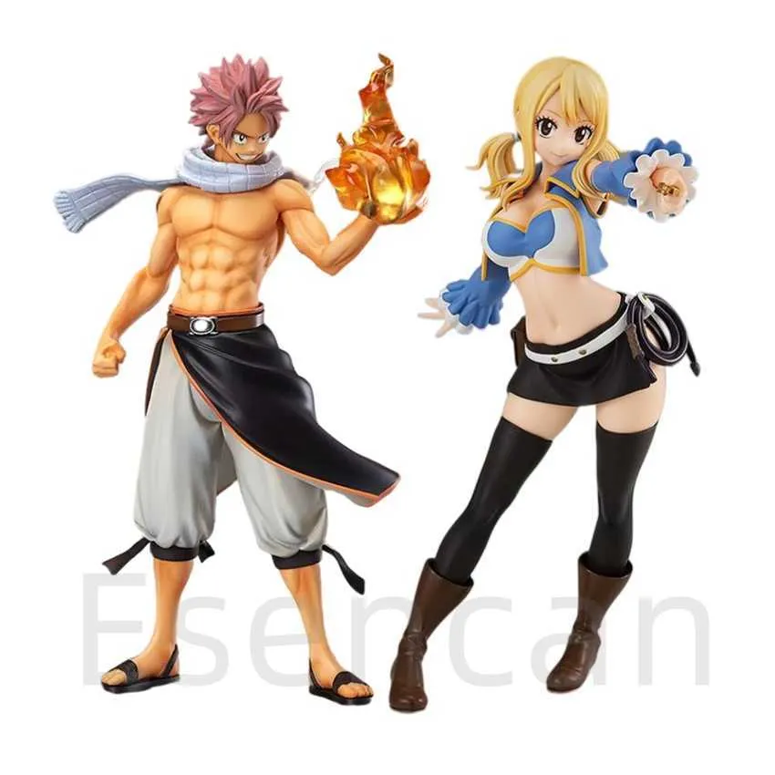 Fairy Tail 1/6 Scale PVC Action Toy Figures Lucy Heartfilia Natsu