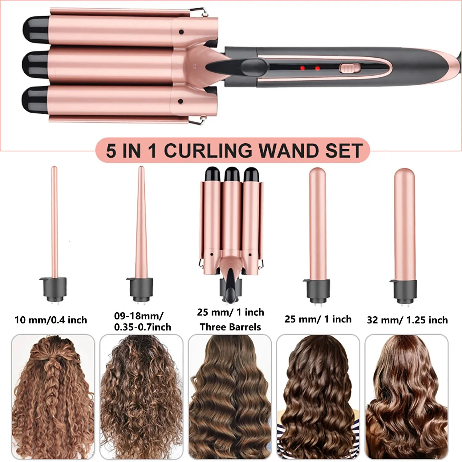 Types of curls with a wand on sale