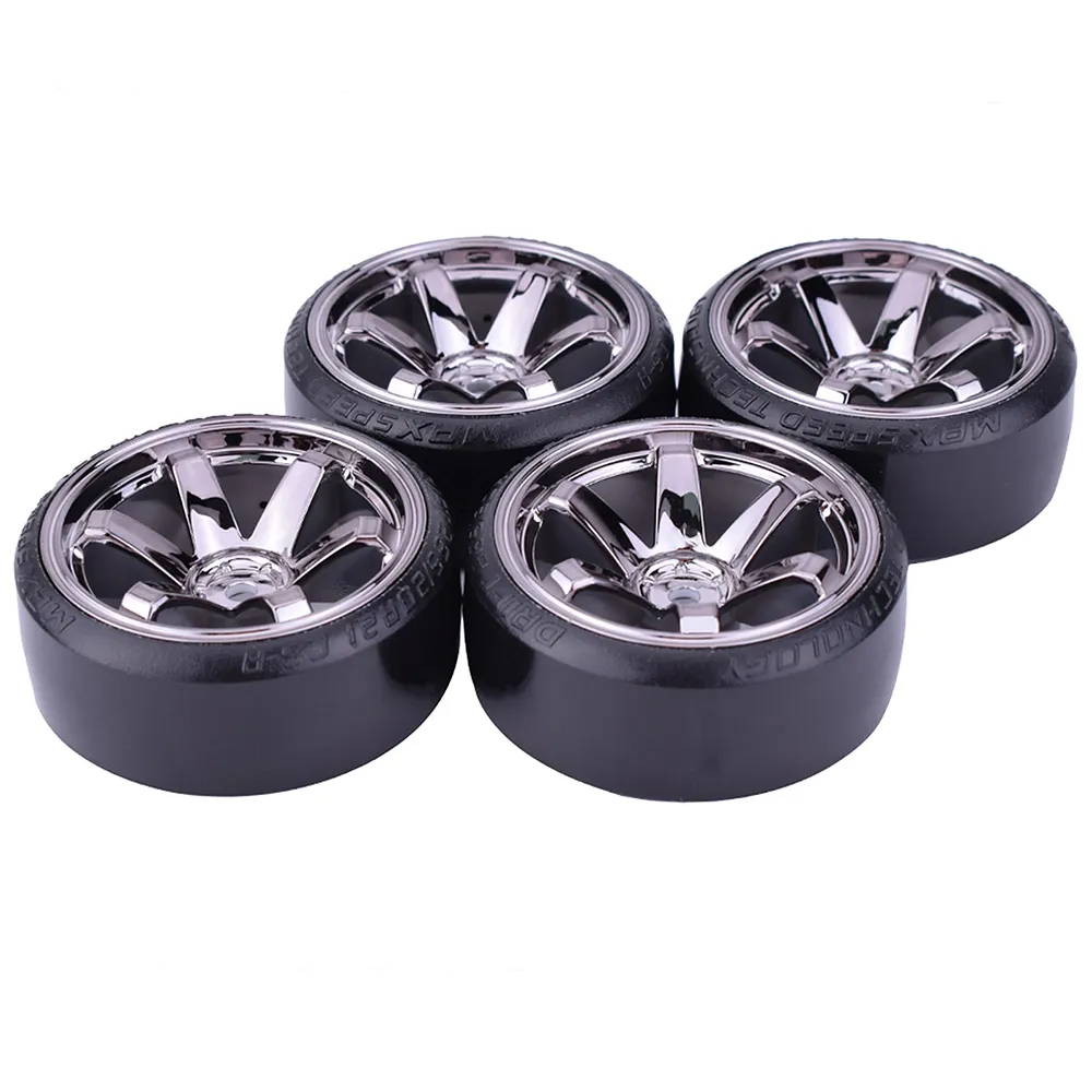 Hard Pattern wheel and tyre sets for 1:10 Traxxas D4 HSP HPI