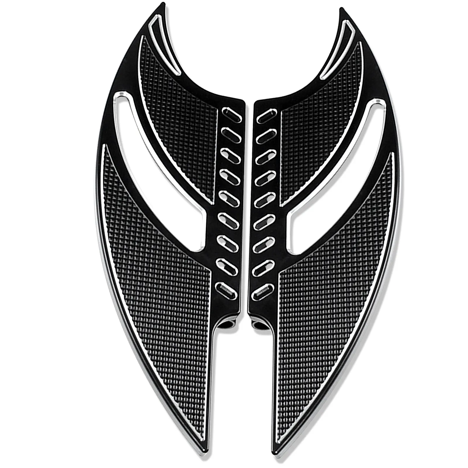 Black Motorcycle Foot Pegs & Shifter For Harley Sportster, Dyna, Touring & Softail - Heavy Duty Aluminum