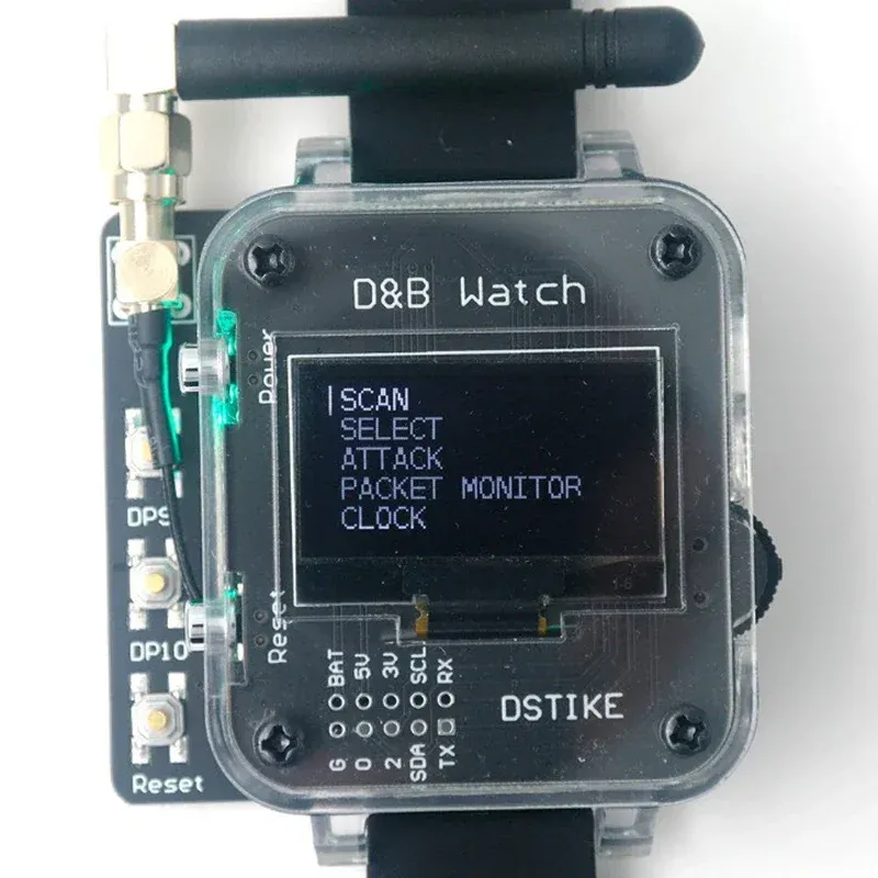 DHgate Upgraded DSTIKE WiFi Deauther Wristband ESP8266 Development Board Smart Watch DevKit for IoT Projects with Arduino NodeMCU ESP32 Security Surveillance