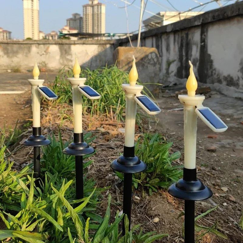 Solar candle lights for garden on sale