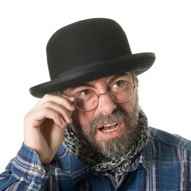 Round bowler hat outlet