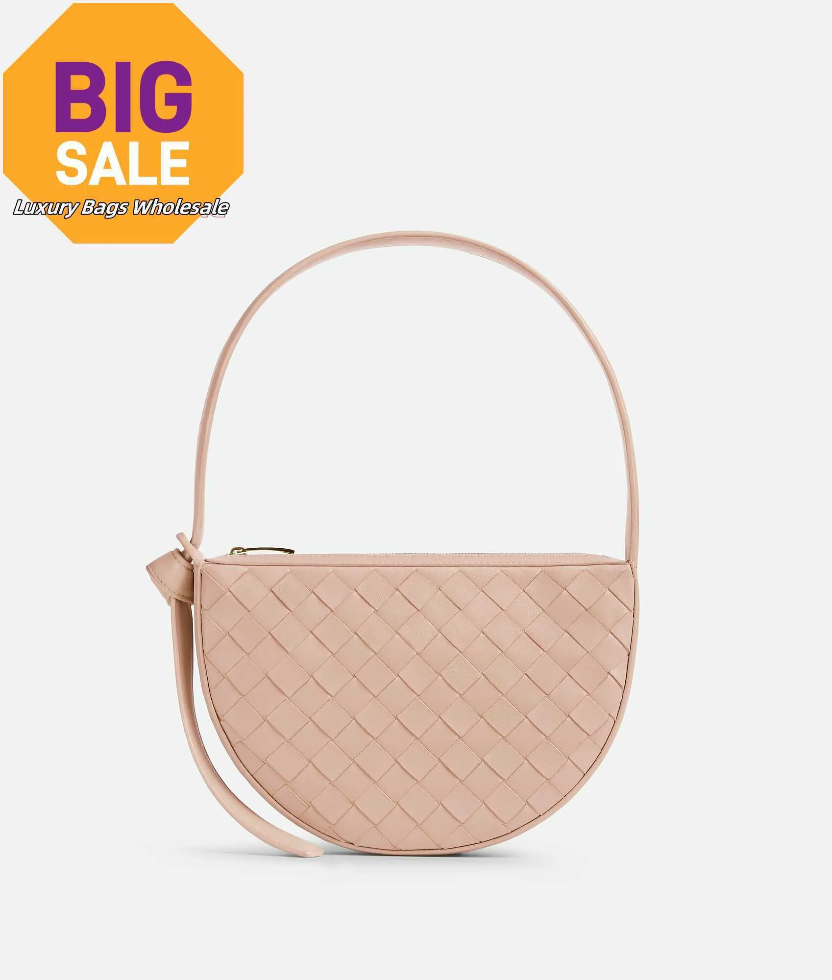 Designer Womens Bag Mini Shoulder Bag Mini denim and leather Intrecciato shoulder bag with knot Lotus