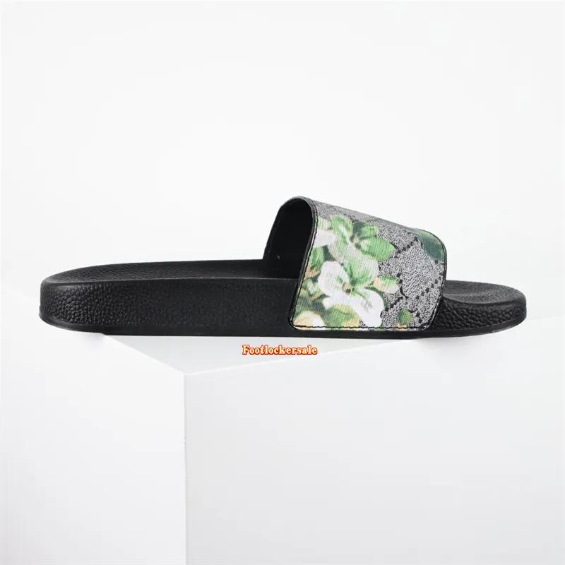 Blue floral gucci slides on sale