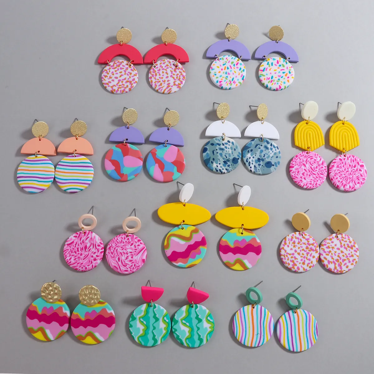 Polymer clay earrings wholesale sale