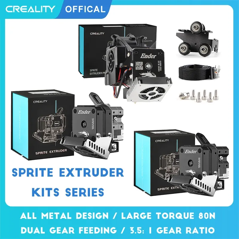 Creality Ender 3 Sprite Pro Direct Drive Extruder All Metal Hotend Titanium Heat Break Dual Drive Stepper Motor