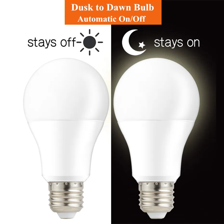 Smart Control LED Sensor Outdoor Smart Bulb Dusk To Dawn 10W 15W E27 B22 Base Outdoor Night Light 110V 220V From Ddmycrazy 13.65 DHgate.Com