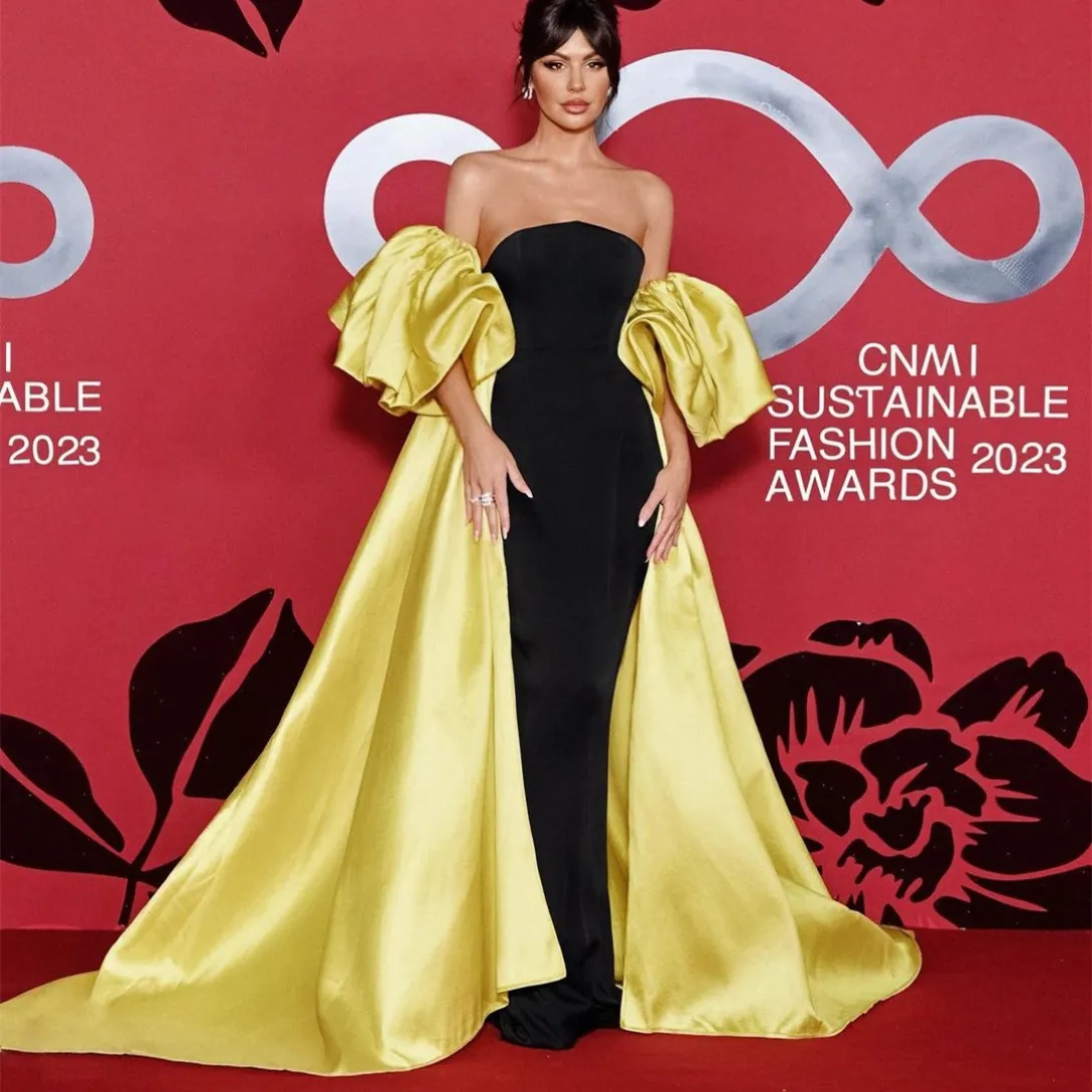 Elegant Long Black Sheath Dress: Premium Quality Crepe Satin