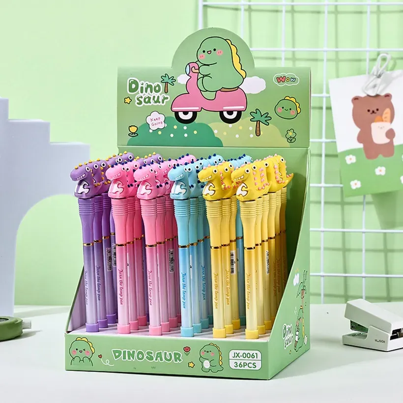 LED Dinosaur gel pen gel pen - Cute Cartoon...