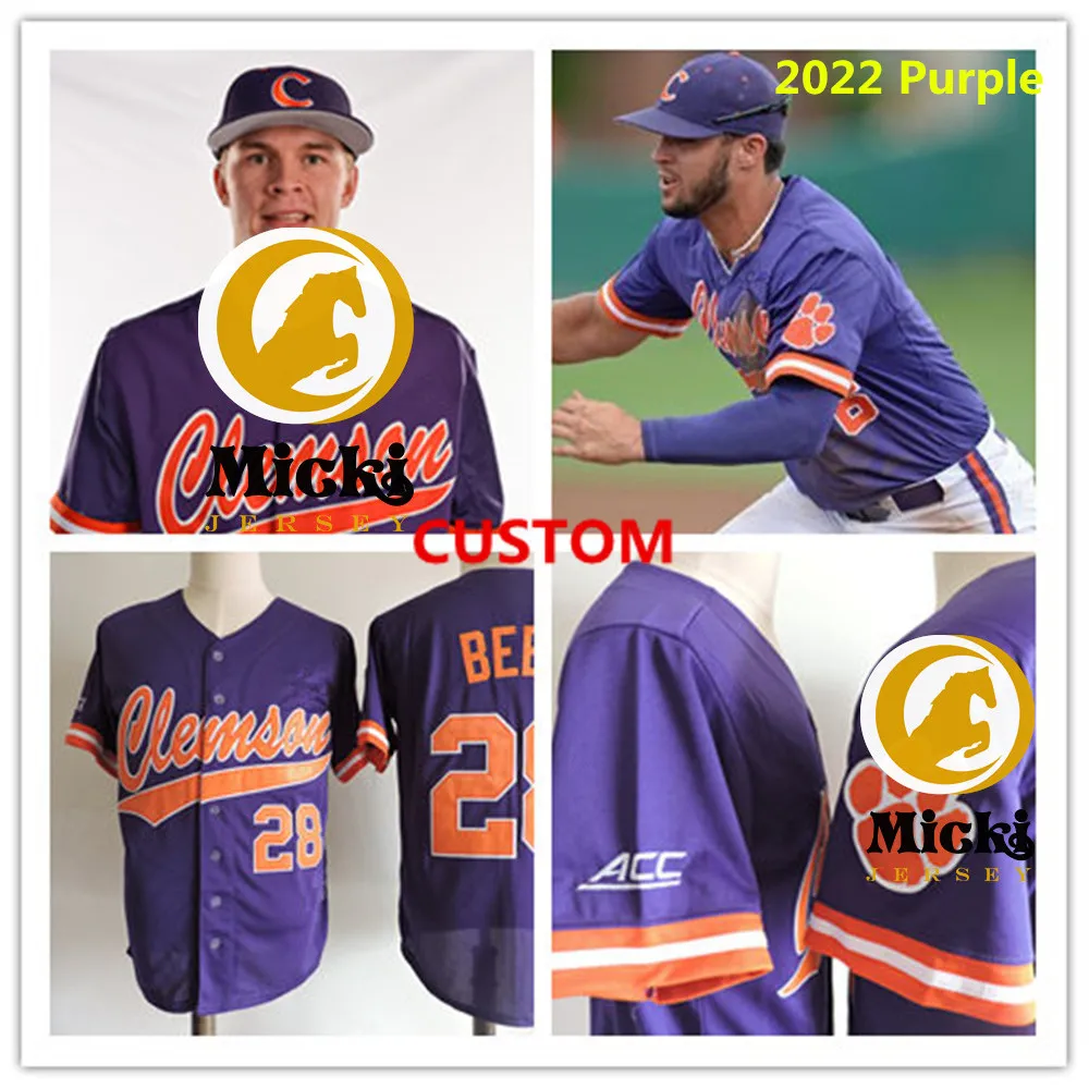 Custom Stitched Clemson Tigers Triton Baseball Uniforms Featuring Alden Mathes Jimmy Obertop Jarren Purify Lucas Mahlstedt And Matthew Marchal 2022 Season From Mickijersey2022 21.46 DHgate.Com