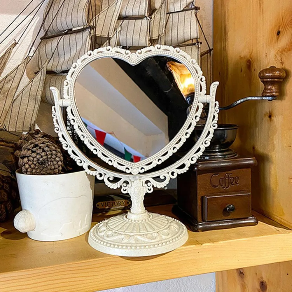 Antique European Style Heart Shaped Double Sided Makeup Mirror Retro Desktop Decorative Makeup Mirror For Dressing From Ddmycrazy 13.36 DHgate.Com