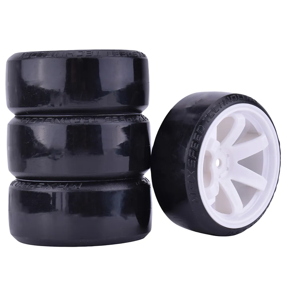 Benkeg – Juego De 4 Neumáticos De Deriva 1/10 Para Coches RC – Compatibles Con Traxxas, HPI, Tamiya, Kyosho Y Más