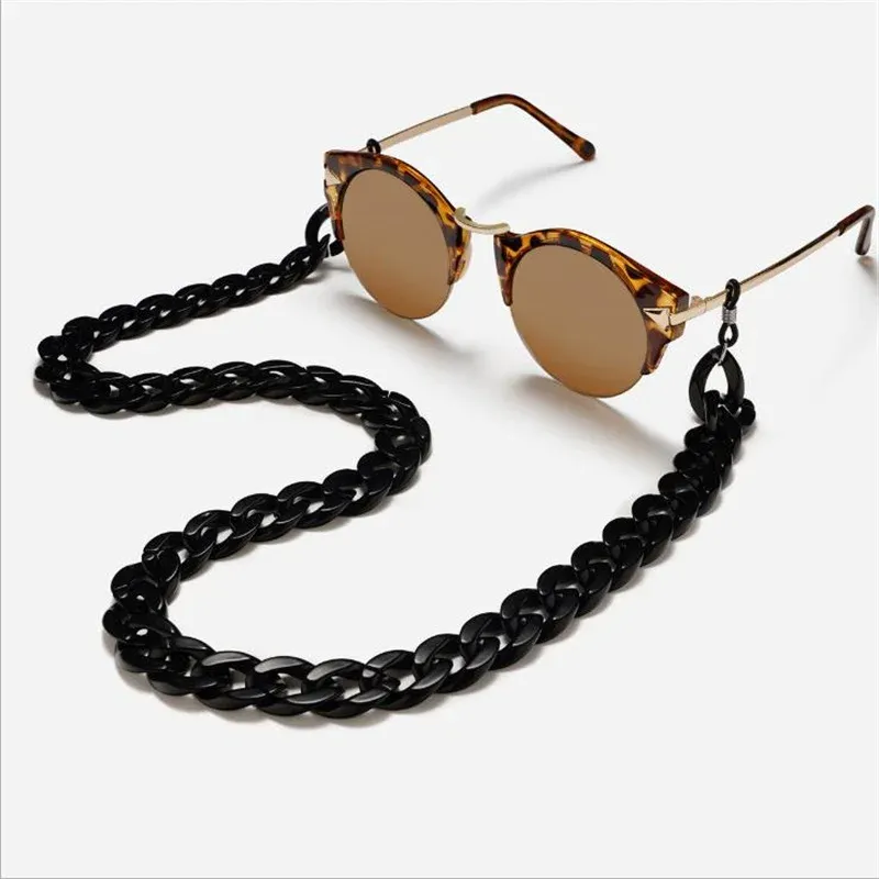 Chaîne Pour Lunettes En Acrylique Coloré - Longueur 72 Cm - Pour Lunettes De Soleil, De Vue...