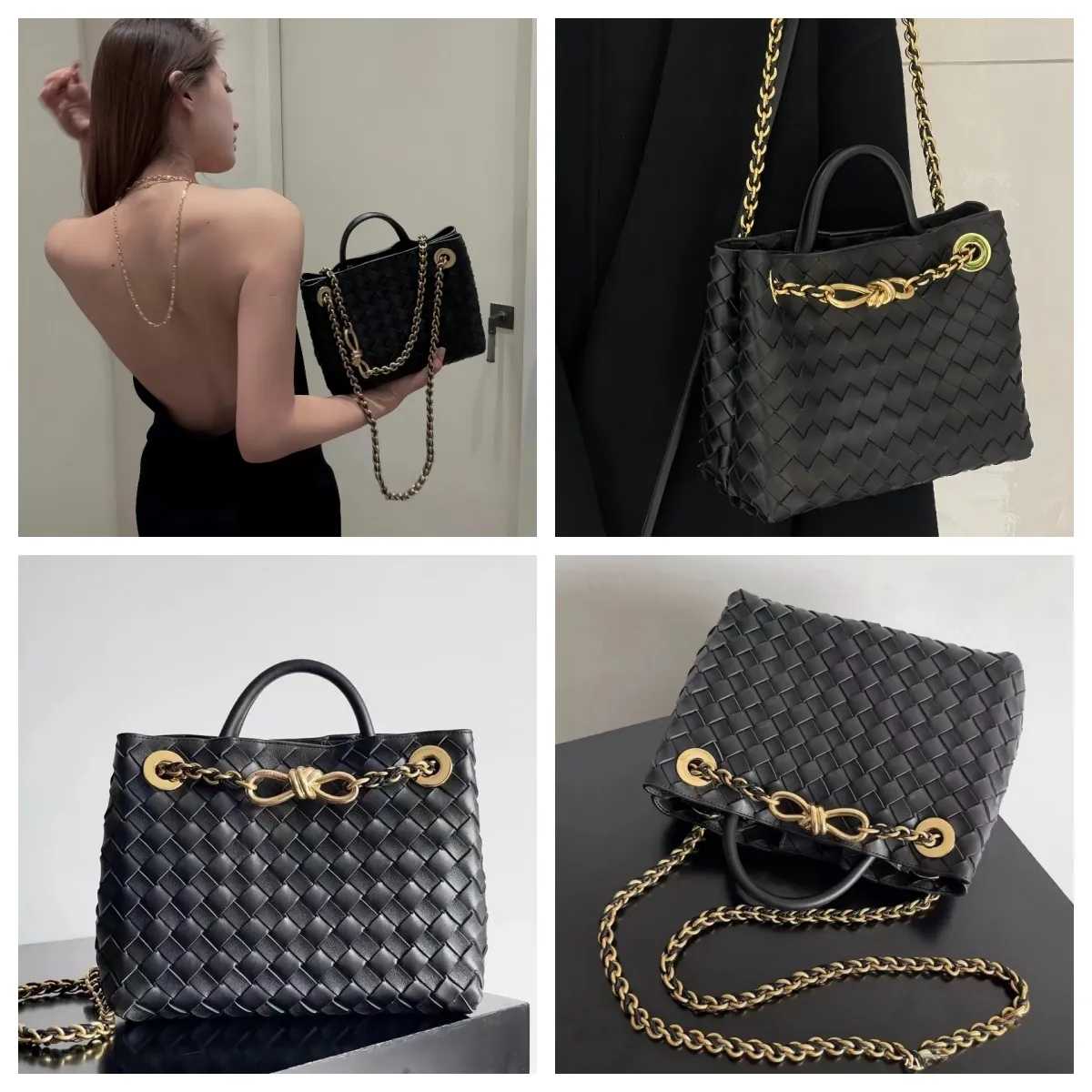 10A TOP Quality Large Size Andiamo Handbag 25cm Designer Tote Lambskin Shoulder Bag Lady Shopping Bag with Box ZB04V