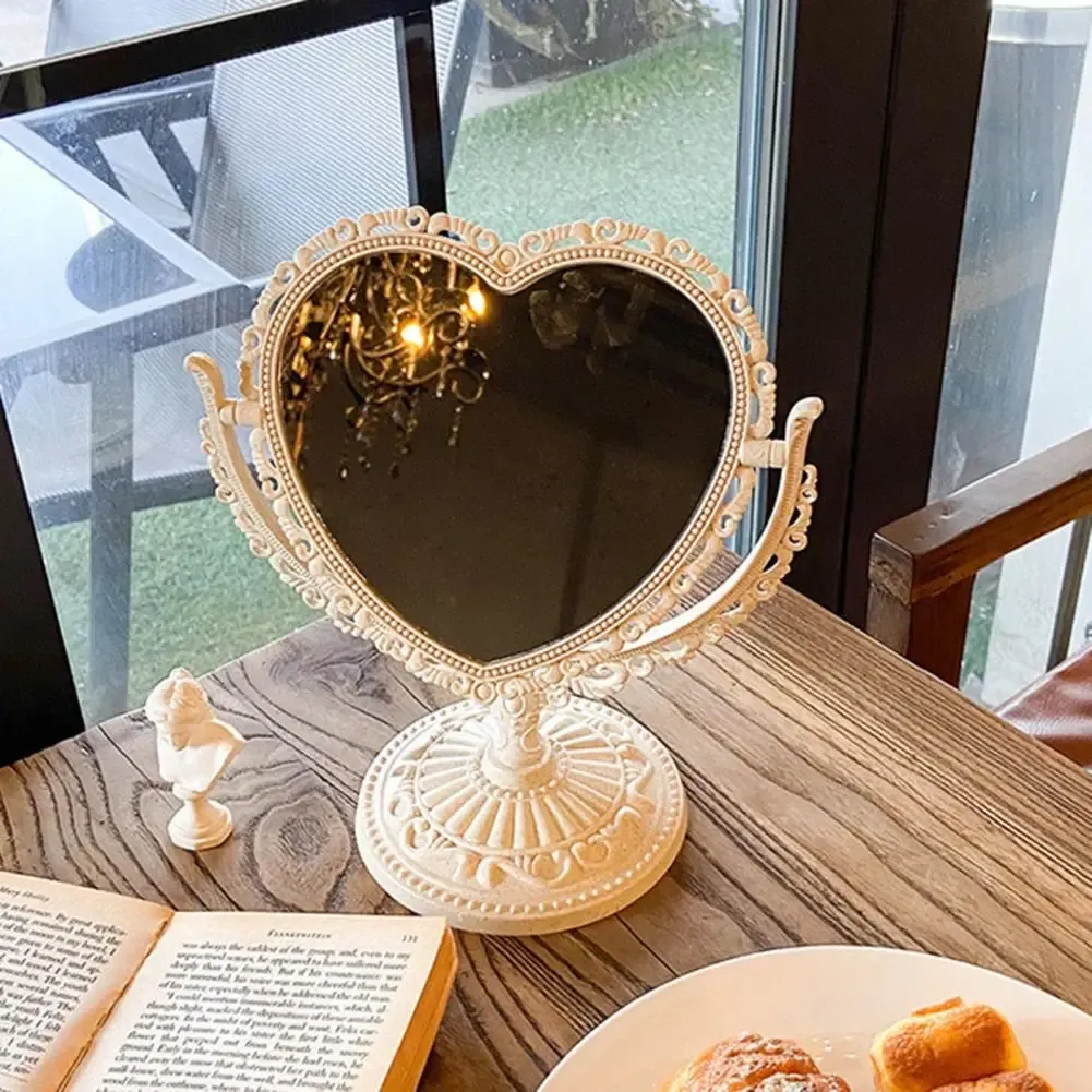 Antique European Style Heart Shaped Double Sided Makeup Mirror Retro Desktop Decorative Makeup Mirror For Dressing From Ddmycrazy 13.36 DHgate.Com