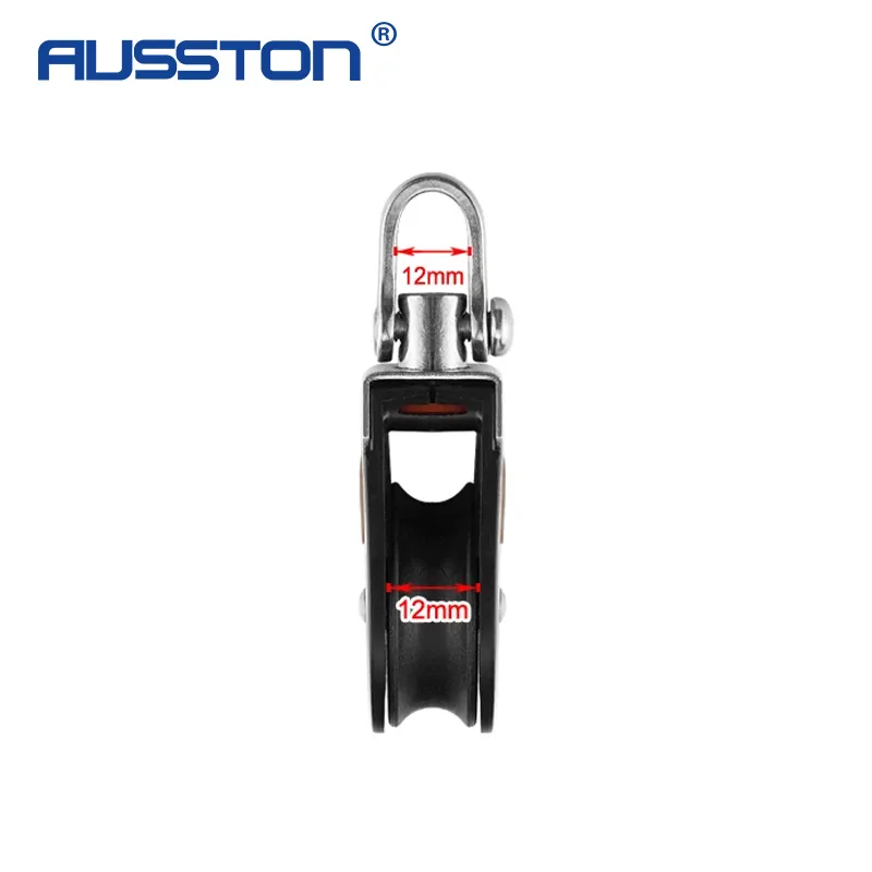 1500Lbs Load Sheave Block Universal Head Single Pulley Swivel Sailboat Plain Bearing Block From ATV Parts - Price 28.0