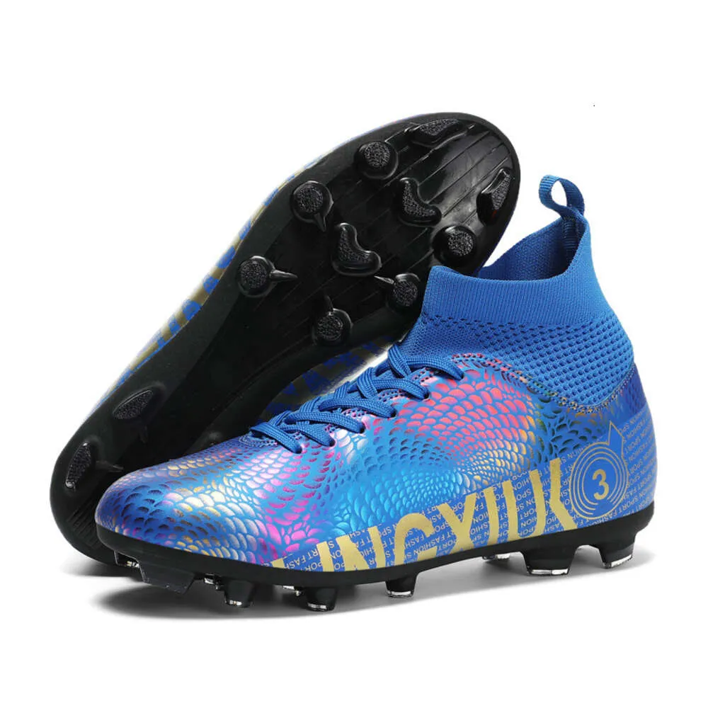 Professional Youth Soccer Shoes for Boys High Top Anti Slip Football Cleats