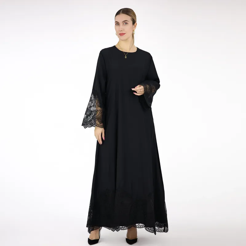 Etnik Giyim Eid Mubarek Djellaba lemeli Abaya Kad n Musluman Elbise Dubai Kaftan Turkiye Cop slami Longue Femme Musulmane Yi TL919.38 DHgate