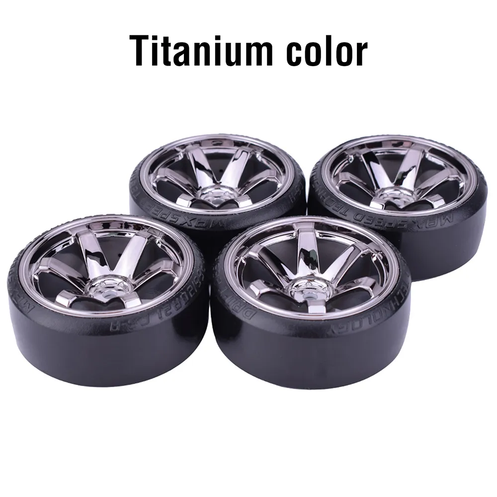 Hard Pattern wheel and tyre sets for 1:10 Traxxas D4 HSP HPI