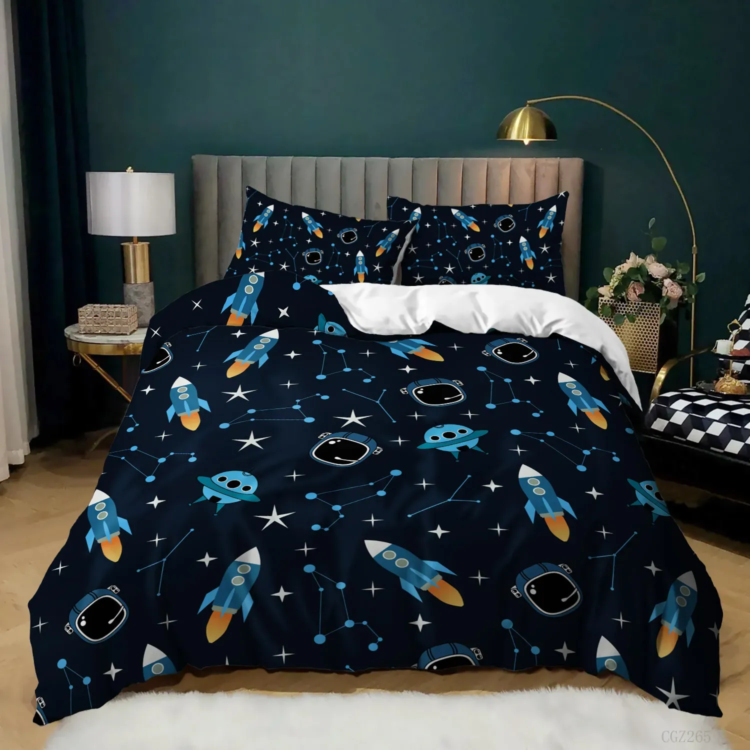 Blue Universe Adventure Stars Galaxy Space Bedding Set For Kids Full Queen King Size Space Quilt Cover For Boys Girls And Teens In Bedroom From Ddmycrazy 23.57 DHgate.Com
