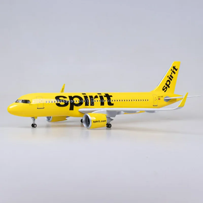 1 80 Scale Diecast Airplane A320NEO A320 NEO Spirit Airlines Model Toy With Light Wheel Landing Gear 47CM Grp Resin Plane Model From Ddmycrazy 96.45 DHgate.Com