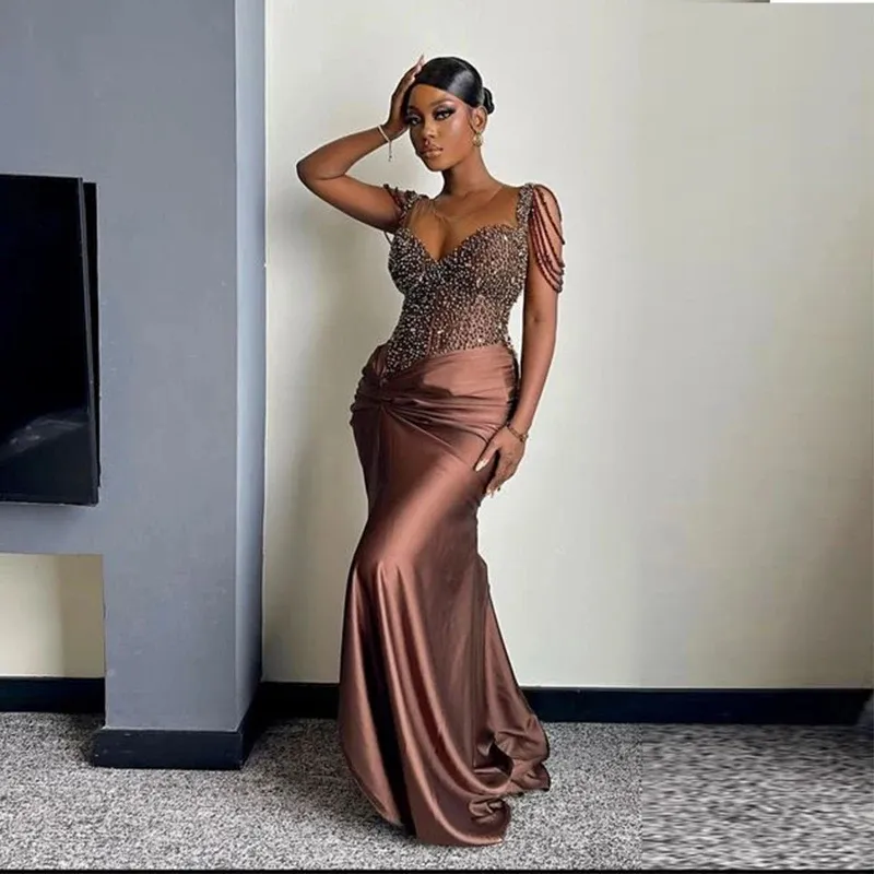 brown birthday dress Sheer Embellished Bodycon Mini Dress in Deep Cocoa - 10 main image 1