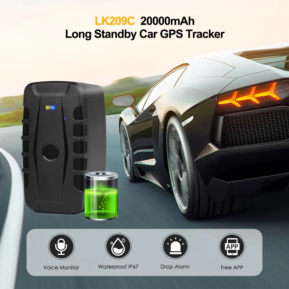 Wholesale GPS Tracker Car LK209C 20000mAh Waterproof Standby... From ...