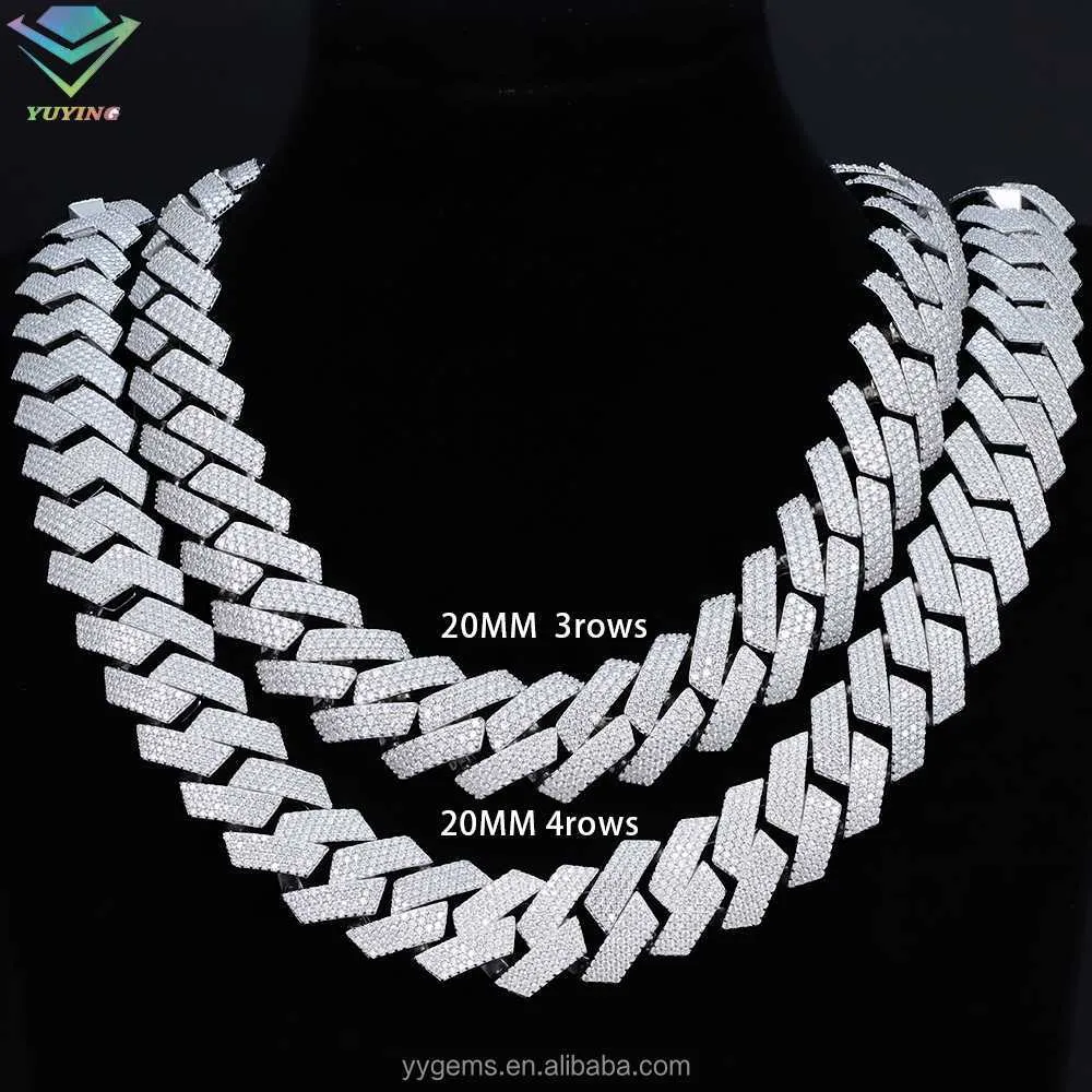 VVS Diamond Hip Hop American Diamond Necklace Set With Moissanite Cuban Link Chain In 925 Sterling Silver Hot Seal Fine Jewelry From Hip hop trend999 28.15 DHgate.Com