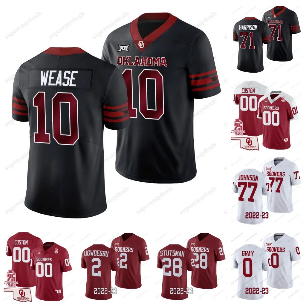 2024 Oklahoma Sooners Football Jerseys Featuring Jalen Hurts Kyler Murray Baker Mayfield More