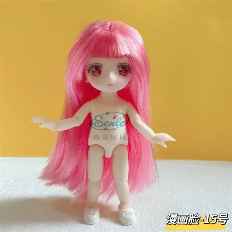 BJD Anime Doll, 1/8 Scale 16/23cm Playset - Nude Baby with 13 Movable  Joints, Colorful Eyes (Blue/Green/Red/Purple) - Perfect Surprise Gift for  Girls 