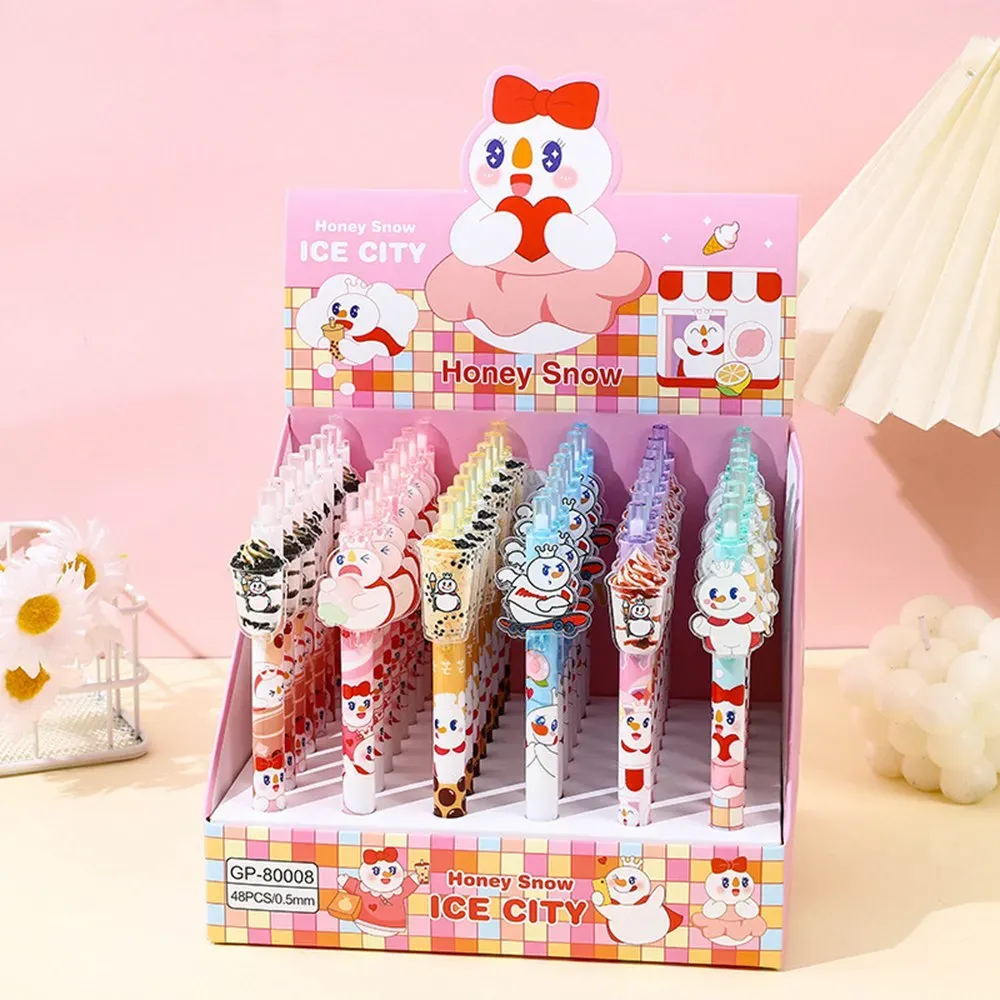 Creative Cartoon Ice Cream Gel Pens 0.5mm Black Ink  ... 