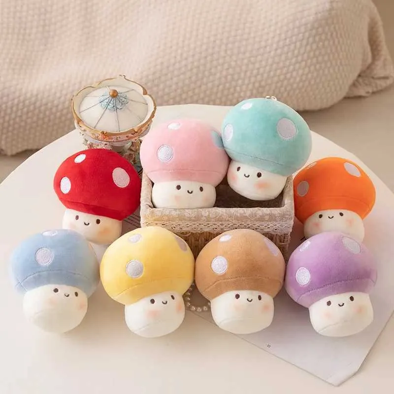 Kawaii Mushroom Plush Stuffed Animal - Soft Cute Mushroom Pillow Toy In Multiple Sizes, Valentine's/Birthday Gift