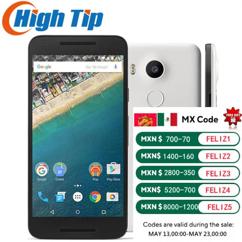 DHgate.com:Unlocked Original LG Nexus 5X 4G Mobile Phone H790 5.2& 