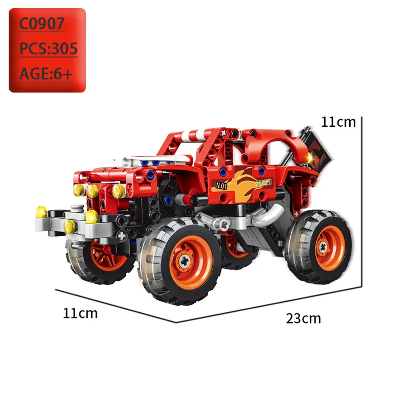 Monster Jam Max D Car Shark El Toro Truck Tirm Back Cars Blocing Blocs Bricks Toys For Kids Du 23 16 DHgate