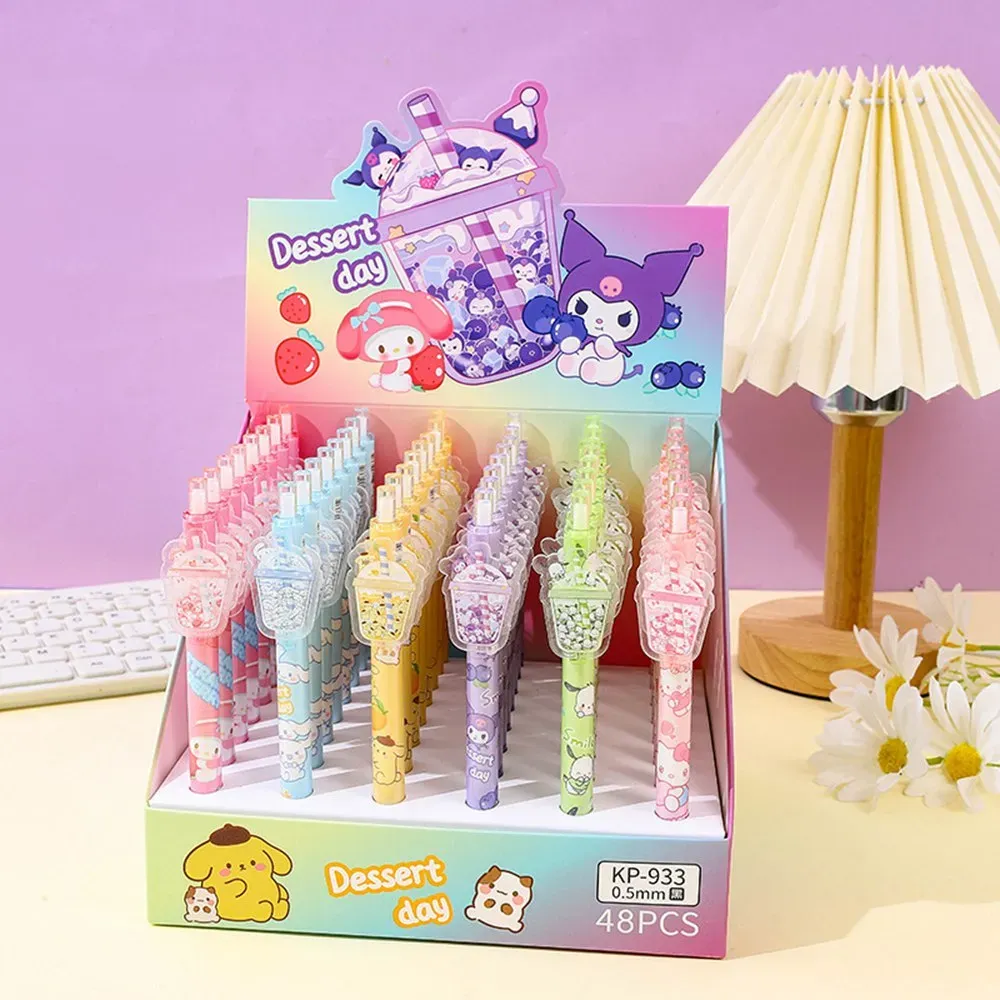 Wholesale Cartoon Kuromi Pen Creative Milk Tea Cup... 